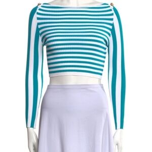 NWOT-Gianni Versace Shoulder Crop top